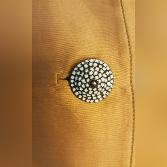 *$3,900 OSCAR DE LA RENTA AVANT GARDE GOLD SILK LINED RUNWAY SKIRT COAT SUIT 6 - Picture 5 of 12